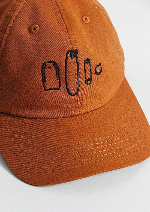 Boné dad hat marrom boards