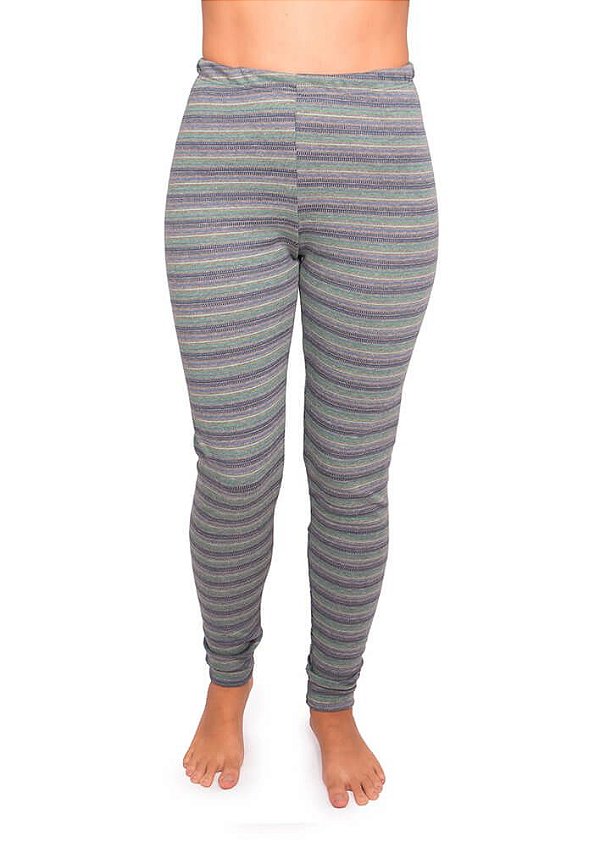 Calça legging tribal listrada