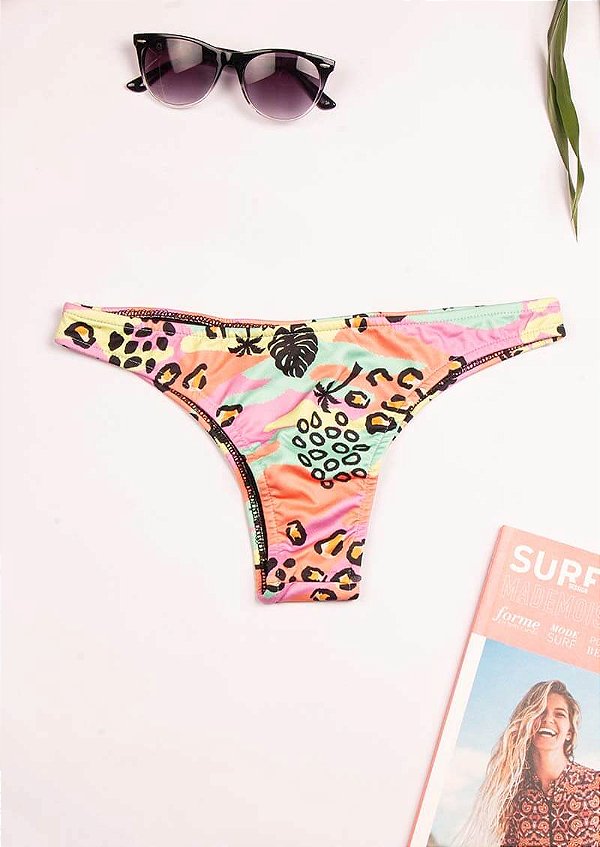 Calcinha asa delta estampada Ilha