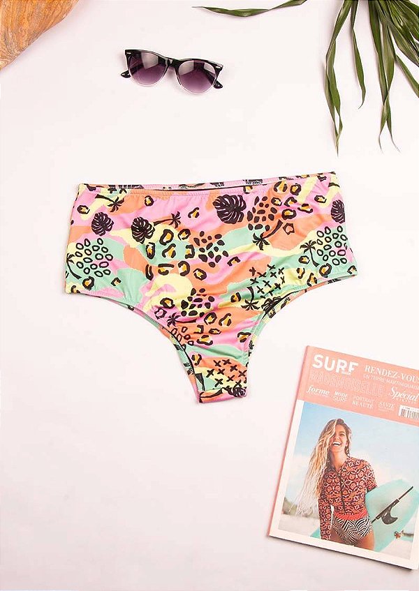 Calcinha hot pant estampado ilha