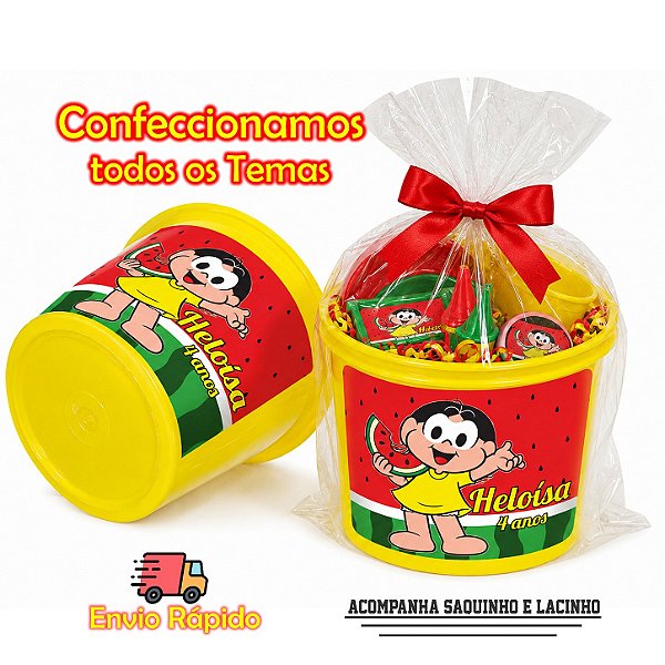 Baldes de Pipoca Personalizados festa Infantil