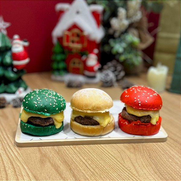 Mini Sanduíche - Cheeseburguer - Natal