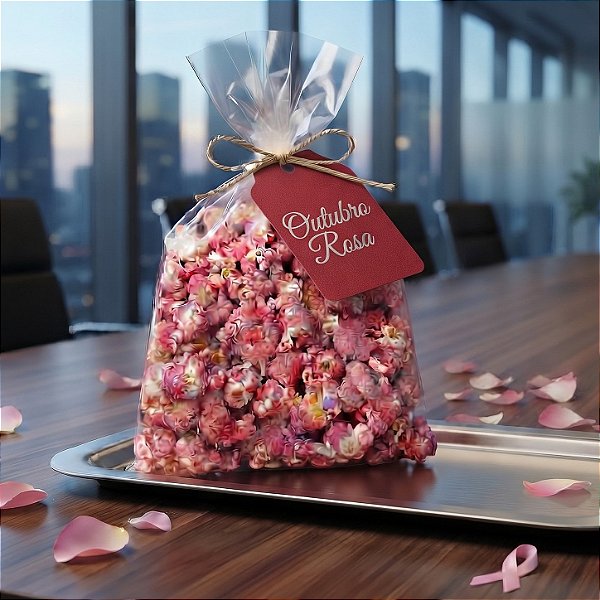 Pipoca Doce - Outubro Rosa