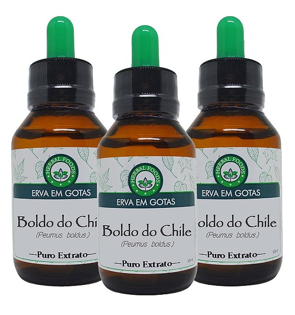 3 Extratos de Boldo do Chile - 60ml
