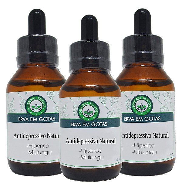 3 Extratos Compostos Antidepressivo Natural - 60ml