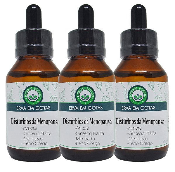 3 Extratos Compostos Distúrbios da Menopausa - 60ml