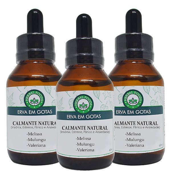 3 Extratos Compostos Calmante Natural - 60ml