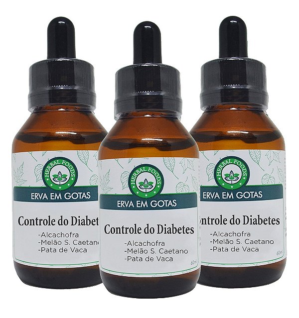 3 Extratos Compostos Controle do Diabetes - 60ml