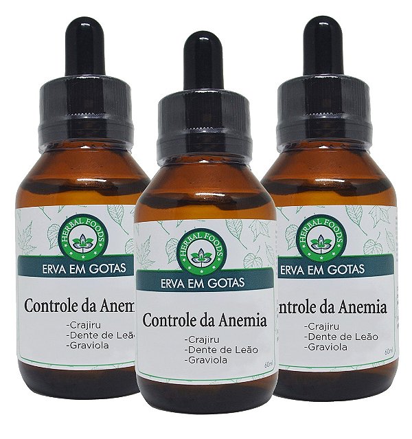 3 Extratos Compostos Controle da Anemia - 60ml