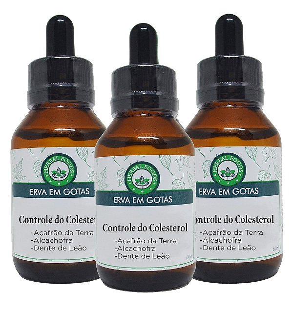 3 Extratos Compostos  Controle do Colesterol - 60ml