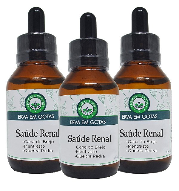 3 Extratos Compostos Saúde Renal - 60ml