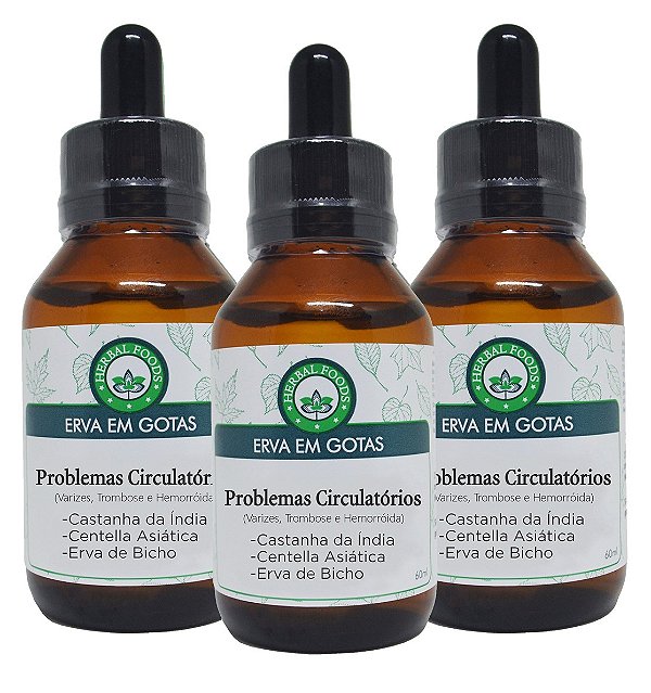 3 Extratos Compostos Problemas Circulatórios - 60ml