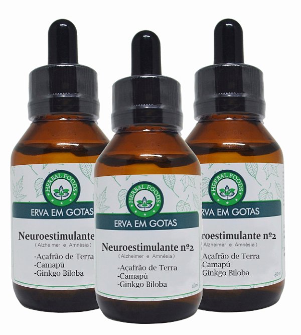 3 Extratos Compostos Neuroestimulante N°2 - 60ml