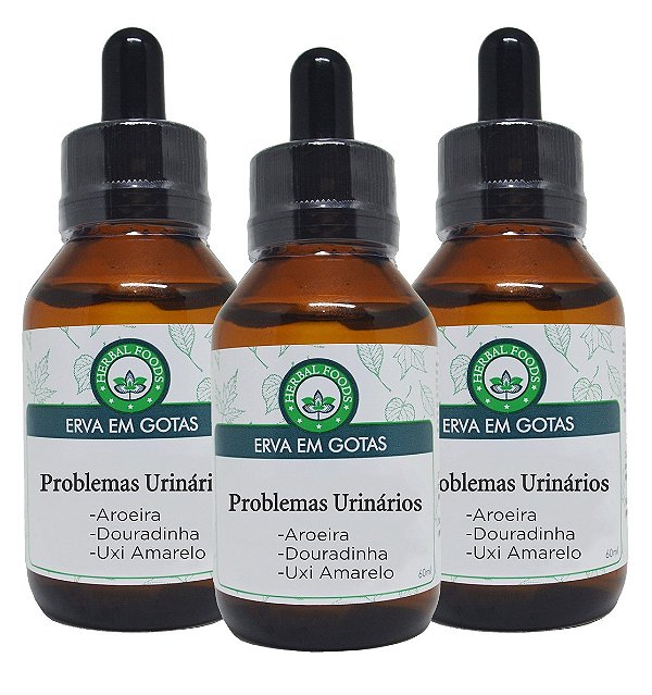 3 Extratos Compostos Problemas Urinários - 60ml