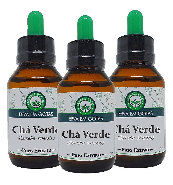3 Extratos de Chá Verde - 60ml
