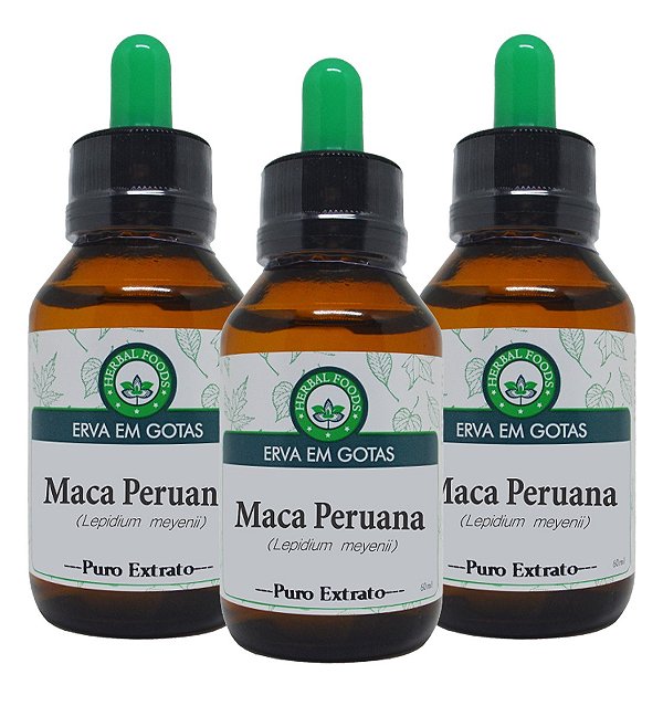 3 Extratos de Maca Peruana - 60ml