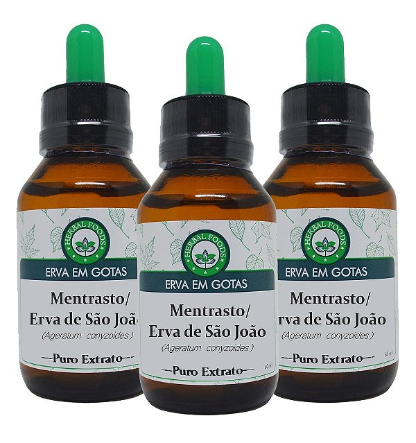 3 Extratos de Mentrasto / Erva de São João - 60ml