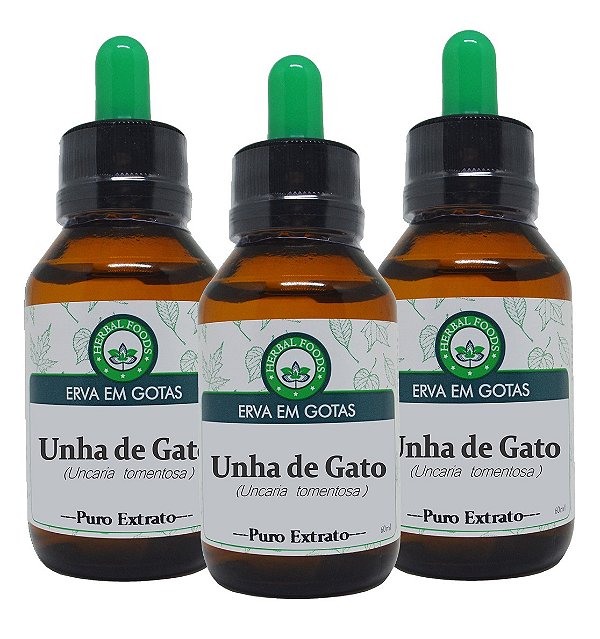 3 Extratos de Unha de Gato - 60ml