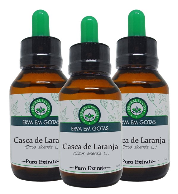 3 Extratos de Casca de Laranja Doce - 60ml