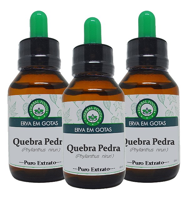 3 Extratos de Quebra Pedra - 60ml