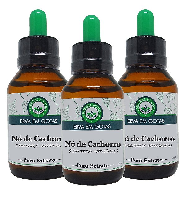 3 Extratos de Nó de Cachorro - 60ml