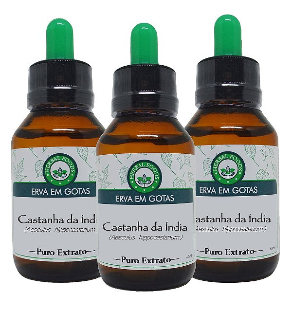 3 Extratos de Castanha da índia - 60ml