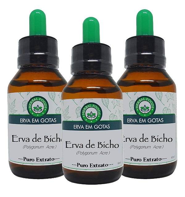 3 Extratos de Erva de Bicho - 60ml