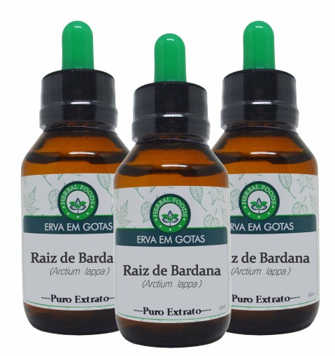 3 Extratos de Raiz de Bardana - 60ml