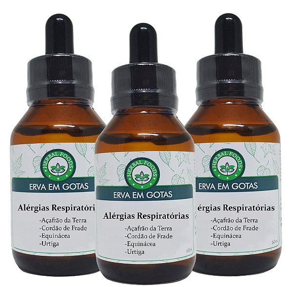 3 Extratos Compostos Alérgias Respiratórias - 60ml