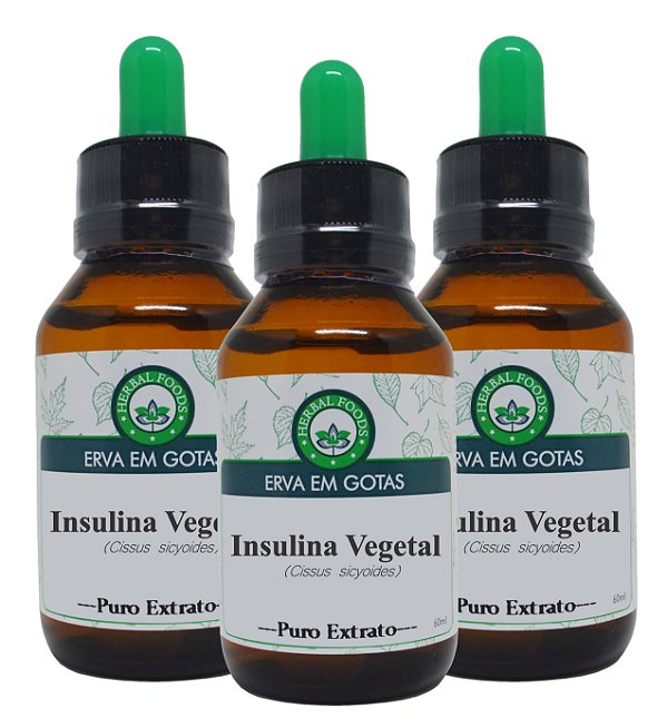 3 Extratos de Insulina vegetal - 60ml