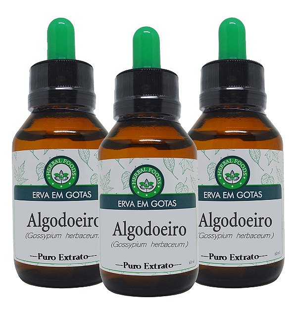 3 Extratos de Algodoeiro - 60ml