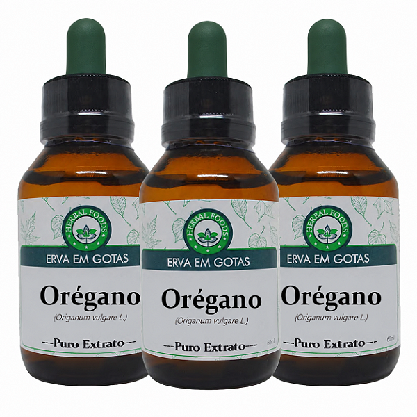 3 Extratos de Orégano - 60ml