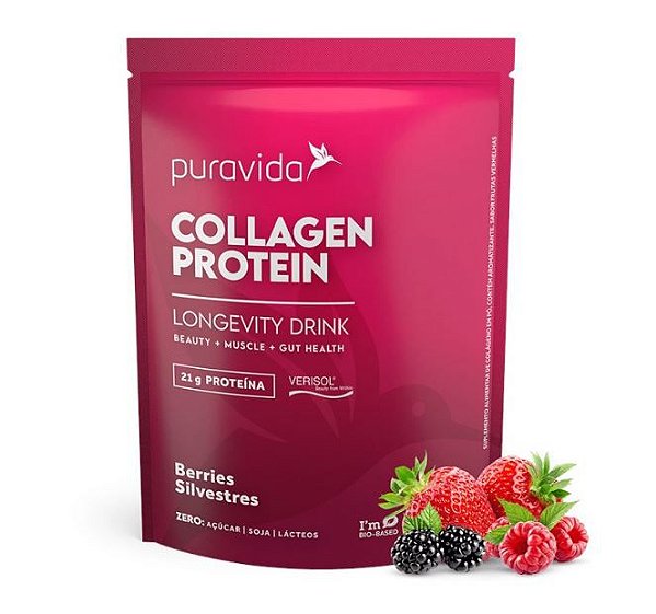 Collagen Protein Berries Silvestres 450 g - PURAVIDA
