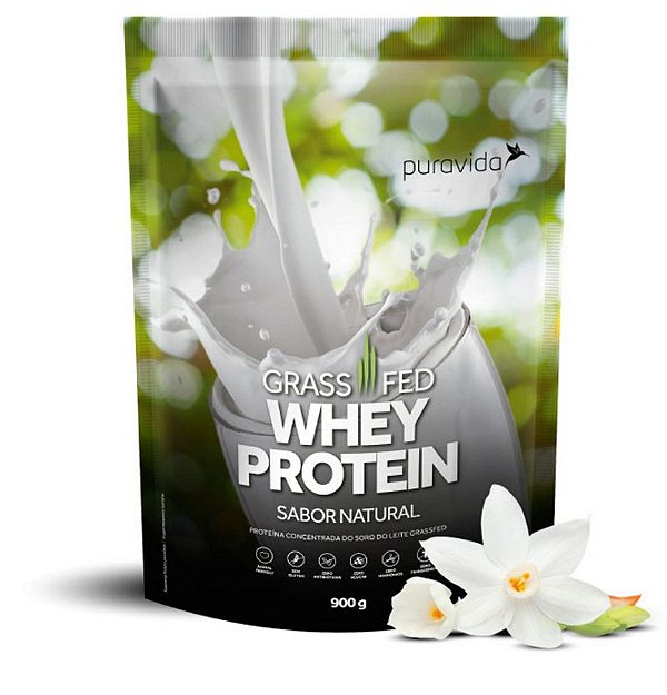 Whey Protein Grassfed Sabor Natural 900 g - PURAVIDA