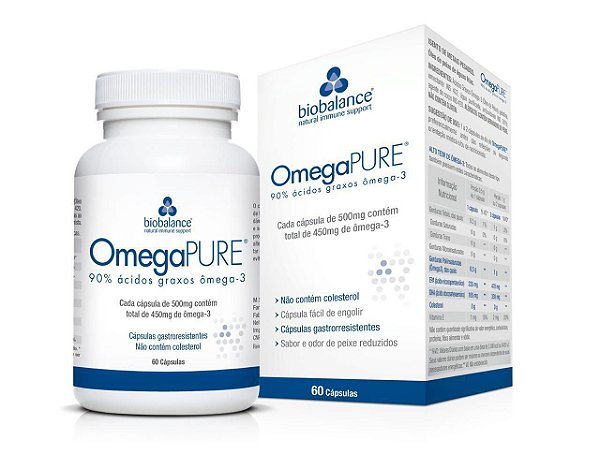 Omegapure 500 mg 60 Cápsulas - BIOBALANCE