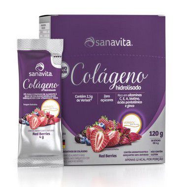 Colágeno Hidrolisado Verisol Red Berries 30 Sticks - SANAVITA