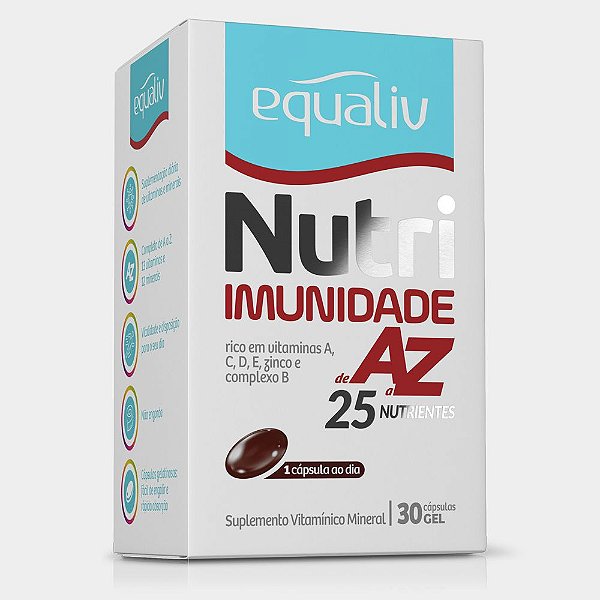 Nutri imunidade A-Z 30 caps - Equaliv