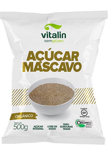 Açúcar Mascavo Orgânico 500g - Vitalin