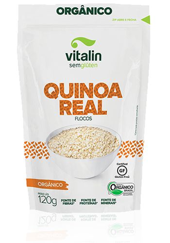 Quinoa Real Flocos Orgânico 120g - Vitalin