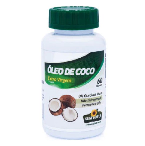 ÓLEO DE COCO 60CAPS 1,4G - SUNFLOWER
