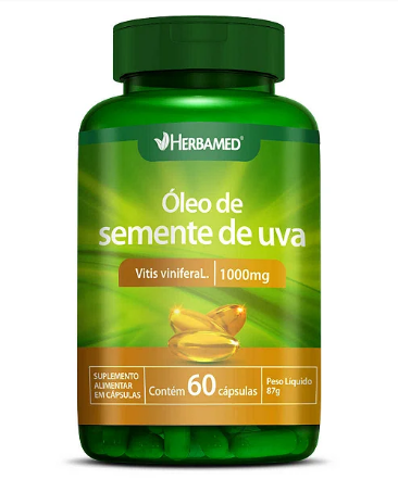 OLEO DE SEMENTE DE UVA 60CAPS - HERBAMED