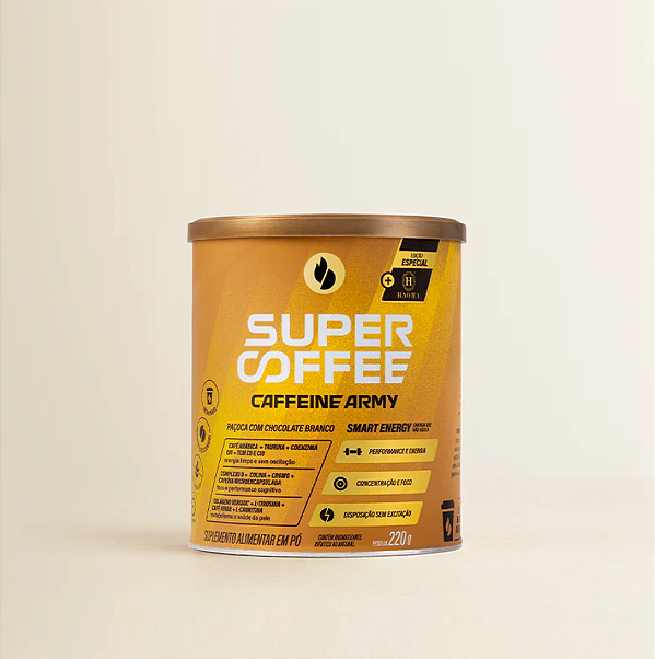 Supercoffee Paçoca com Chocolate Branco 3.0 220g - Caffeine Army