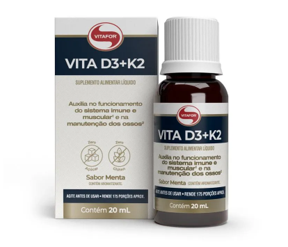 VITA D3 + K2 20ML SABOR MENTA - VITAFOR