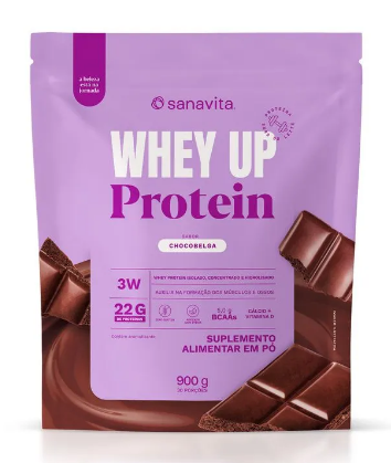 Whey UP 3W Choco Belga 900G - SANAVITA