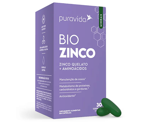 Bio Zinco 60caps - Puravida