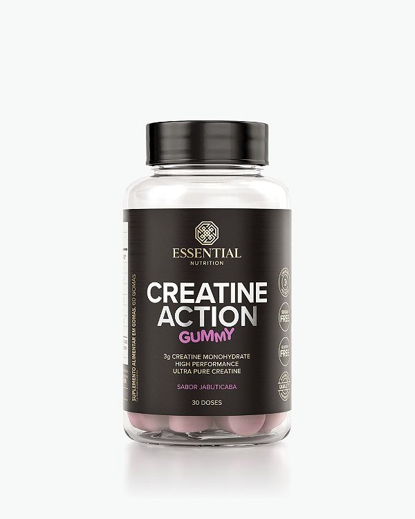 Creatine Action Gummy Jabuticaba 30un - Essential Nutrition