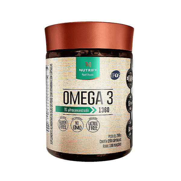 Ômega 3 1360mg 200 cápsulas - Nutrify