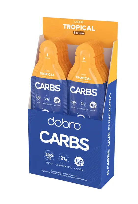 Carbs Gel Nitrato Tropical com Cafeína 30g - Dobro (unidade)
