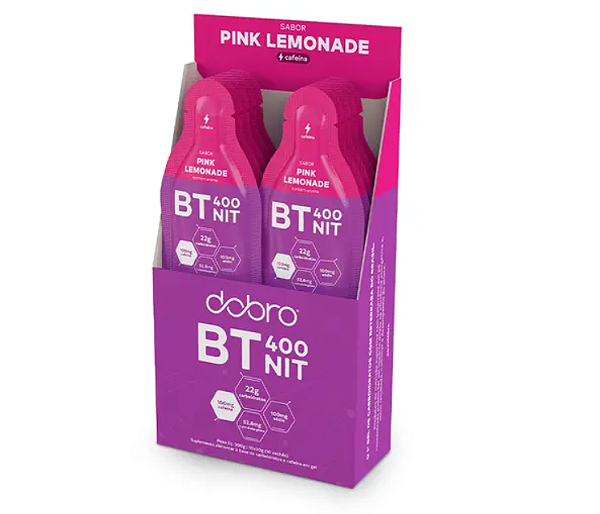 Carbs Gel Nitrato Pink Lemonade com Cafeína 30g - Dobro (unidade)