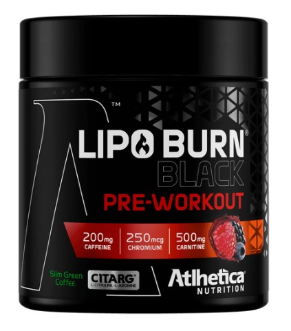 Lipo Burn Black Frutas Vermelhas 200g - Atlhetica